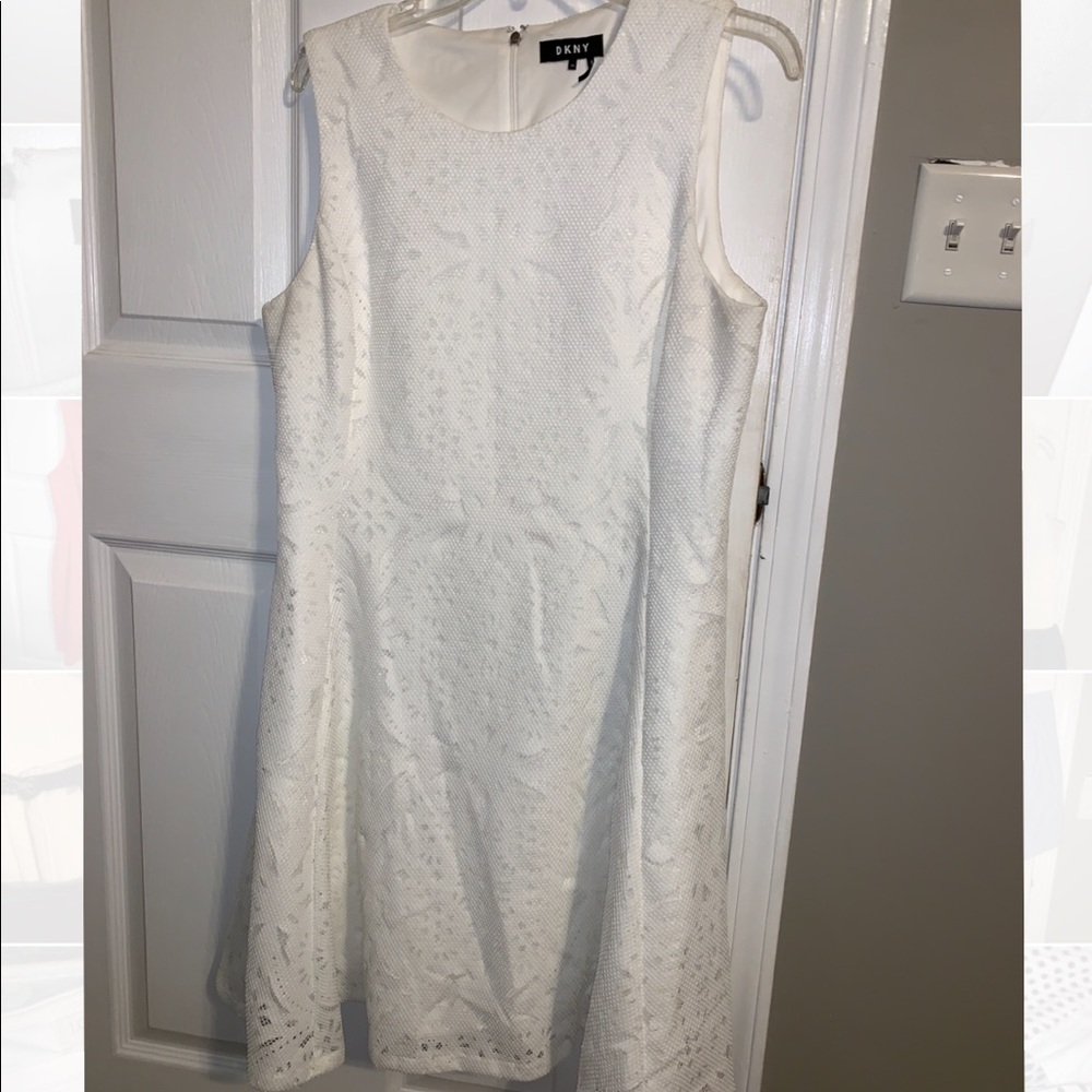 DKNY White Dress